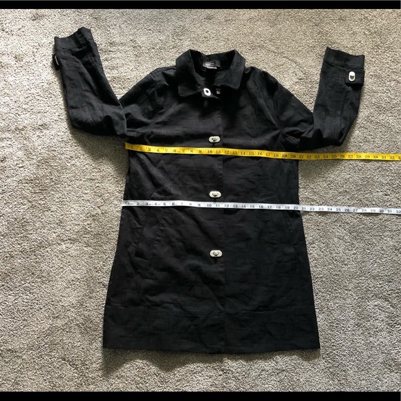 George Cotton Trench coat jacket size M Classic - Picture 5 of 13